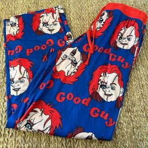 Chucky Good Guys Horror Men’s Teen Drawstring Pajama Pants Size Small